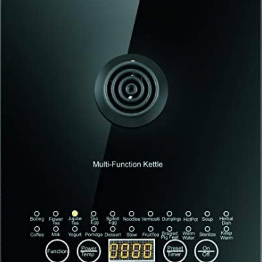 Multi-Function Kettle - Black Glass Teapot - Picture 6 of 16